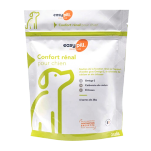 Easypill Renal Comfort – Support for renal function – 6 bars of 28 g – Dog – OSALIA