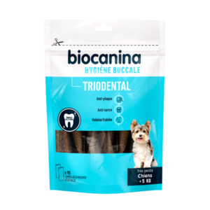 Triodental – Oral hygiene – Very Small Dogs – less than 5 kg – 15 strips – BIOCANINA