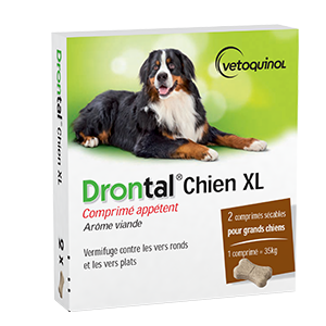 Drontal Dog XL – Dewormer – From 35 kg – VETOQUINOL