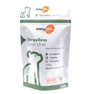 Easypill Struviless – Struvite stones – 30 pellets of 2 g – Cat – OSALIA