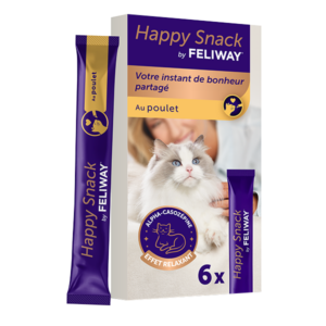 Happy Snack By Feliway – Relaxing treat – 6 Sticks of 15g – CEVA