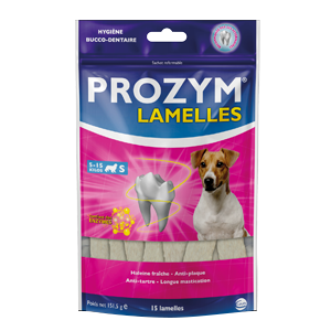 Prozym – Fresh breath and plaque – Dog S – 5 to 15 kg – 15 strips – CEVA
