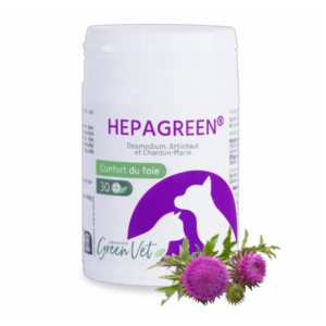 Hepagreen – Liver comfort – 30 tablets – Dog and cat – GREENVET