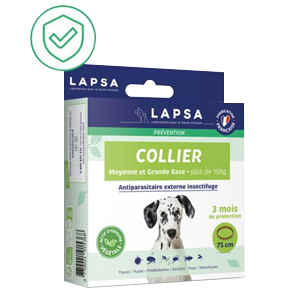 Pest collar – Insect repellent – ​​Dog – over 15 kg – 75 cm – LAPSA