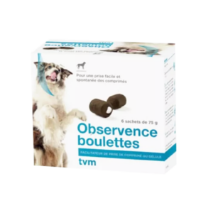 Observance Boulettes – Tablet-taking facilitator – 15 pellets – Dog – TVM