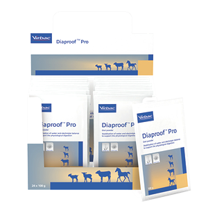 Diaproof Pro – Rehydration – Electrolytes – 24 sachets of 100 g – VIRBAC