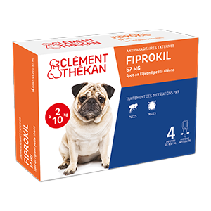Fiprokil – 67 mg – Small dogs – Antiparasitic – from 2 to 10 kg – CLÉMENT THÉKAN