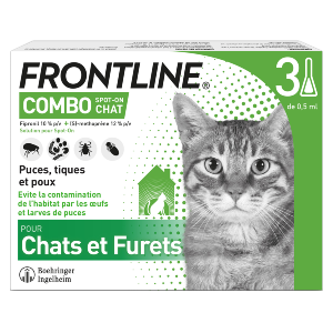 Frontline – Cat Combo – Anti-fleas – 3 pipettes – BOEHRINGER INGELHEIM