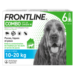 Frontline Combo – Anti-fleas – M – from 10 to 20 kg – 6 pipettes – BOEHRINGER INGELHEIM