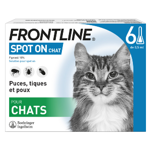 Frontline – Spot On Chat – Anti-fleas – 6 pipettes – BOEHRINGER INGELHEIM