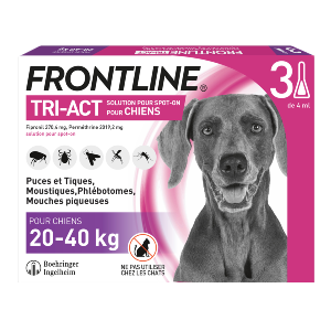 Frontline – Tri-Act L – from 20 to 40 kg – Anti-fleas – 3 Pipettes – BOEHRINGER INGELHEIM