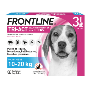 Frontline – Tri-Act M – from 10 to 20 kg – Anti-fleas – 3 Pipettes – BOEHRINGER INGELHEIM