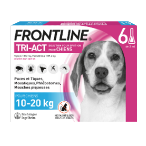 Frontline – Tri-Act M – from 10 to 20 kg – Anti-fleas – 6 Pipettes – BOEHRINGER INGELHEIM