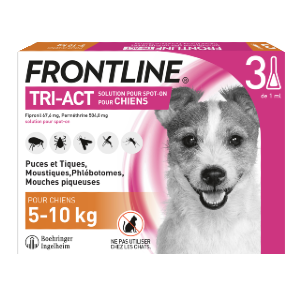 Frontline – Tri-Act S – from 5 to 10 kg – Anti-fleas – 3 Pipettes – BOEHRINGER INGELHEIM