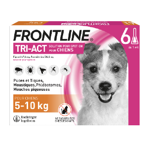 Frontline – Tri-Act S – from 5 to 10 kg – Anti-fleas – 6 Pipettes – BOEHRINGER INGELHEIM