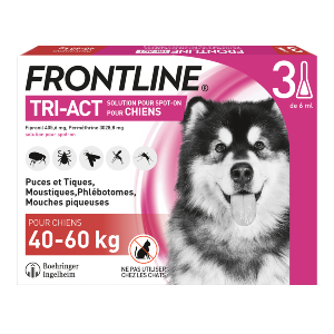 Frontline – Tri-Act XL – from 40 to 60 kg – Anti-fleas – 3 Pipettes – BOEHRINGER INGELHEIM