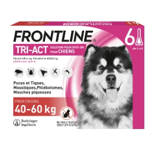 Frontline – Tri-Act XL – from 40 to 60 kg – Anti-fleas – 6 Pipettes – BOEHRINGER INGELHEIM