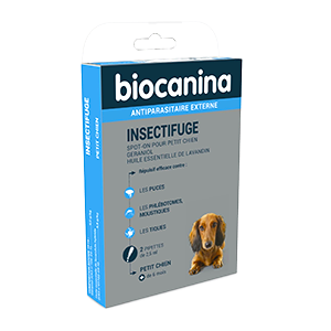 Insect repellent – ​​Spot-On – Small Dog – 2 Pipettes 2,5 ml – BIOCANINA