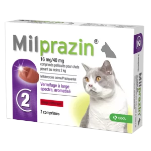 Milprazin Cat – Broad spectrum dewormer – more than 2 kg – KRKA