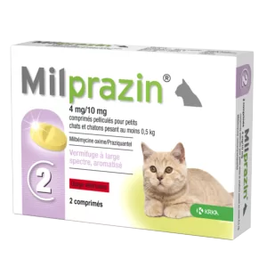 Milprazin Kitten – Broad spectrum dewormer – from 0,5 to 2 kg – KRKA