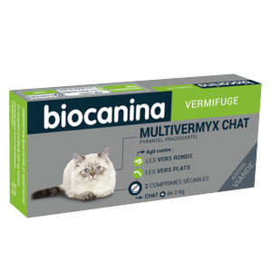 Multivermyx – Vermifuge – Cat – 2 tablets – BIOCANINA