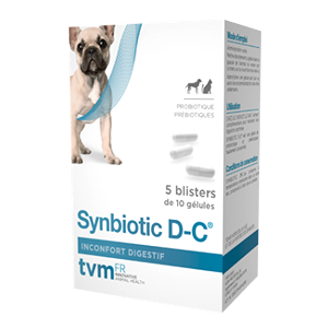 Synbiotic DC – Digestive discomfort – Prebiotics – Dog and cat – 50 capsules – TVM