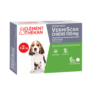 VermiScan 100 mg – Vermifuge – Small dogs and puppies – CLÉMENT THÉKAN