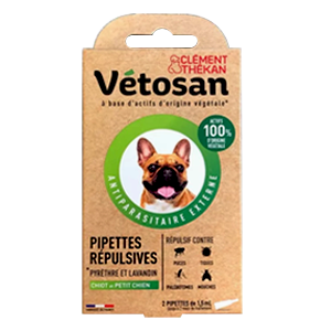 Vétosan – Repellent pipettes – Small dog and Puppy – CLÉMENT THÉKAN