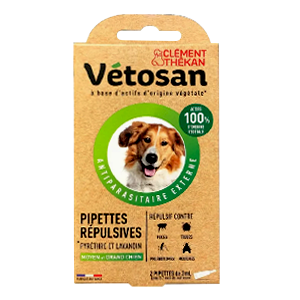 Vétosan - Medium / large dog repellent pipettes - CLÉMENT THÉKAN