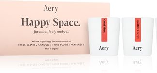AeryAromatherapy Happy Space candela profumata 3× 70 g