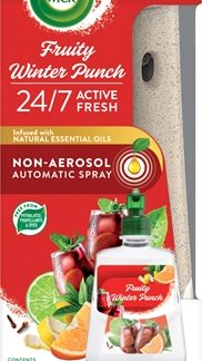 Air WickActive Fresh Family Winter Punch deodorante automatico con ricarica 228 ml