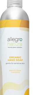 Allegro NaturaOrganic sapone liquido per le mani Arancio Dolce, Mandorla 250 ml