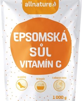 AllnatureEpsom salt + vitamín C sale da bagno 1000 g