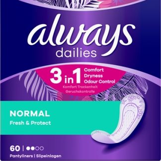 AlwaysDailies Normal Fresh & Protect salvaslip 60 pz