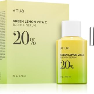 AnuaGreen Lemon Vita C Blemish Serum Mask maschera viso illuminante in tessuto antirughe25 ml