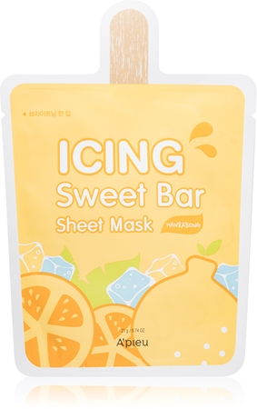 A’pieuIcing Sweet Bar Mask Hanrabong maschera viso illuminante in tessuto21 g
