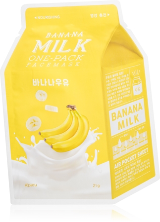 A’pieuOne-Pack Milk Mask Banana maschera viso nutriente in tessuto21 ml