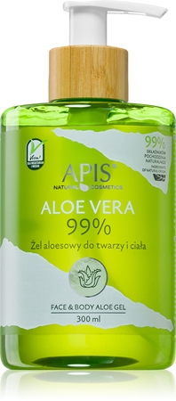 Apis Natural CosmeticsAloe Vera gel idratante intenso per viso, corpo e capelli 300 ml