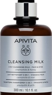 ApivitaCleansing Milk Face & Eyes latte detergente 3 in 1 per viso e occhi300 ml
