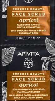 ApivitaExpress Beauty Gentle Face Scrub Apricot scrub detergente delicato per il viso2 x 8 ml