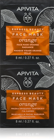 ApivitaExpress Beauty Radiance Face mask Orange maschera illuminante per il viso2x8 ml