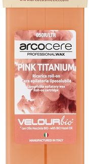ArcocereProfessional Wax Pink Titanium Cera depilatoria roll-on ricarica 100 ml