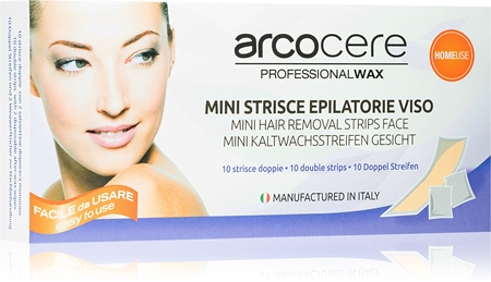 ArcocereProfessional Wax Strisce di cera per la depilazione per il viso da donna 10 pz