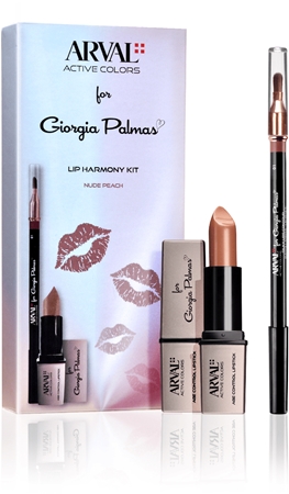 ArvalTHE LIP HARMONY KIT Nude Peach set per il makeup da donna 2 pz