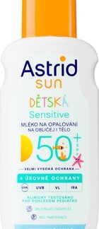 AstridSun Sensitive latte abbronzante per bambini SPF 50+ in spray 150 ml
