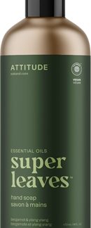 AttitudeSuper Leaves Essentials sapone naturale per le mani Bergamot & Ylang Ylang 473 ml