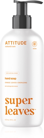 AttitudeSuper Leaves Orange Leaves sapone liquido naturale mani con effetto disintossicante 473 ml