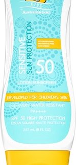 Australian GoldFor Kids trattamento protettivo contro i raggi solari per bambini SPF 50 237 ml