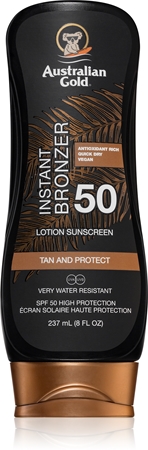 Australian GoldLotion With Bronzer trattamento protettivo contro i raggi solari con bronzer SPF 50 237 ml