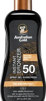 Australian GoldSpray Gel Sunscreen With Instant Bronzer spray abbronzante SPF 50 237 ml